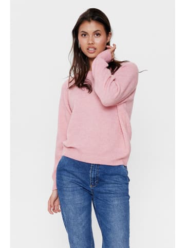 NÜMPH Sweter "Nuriette" w kolorze jasnoróżowym