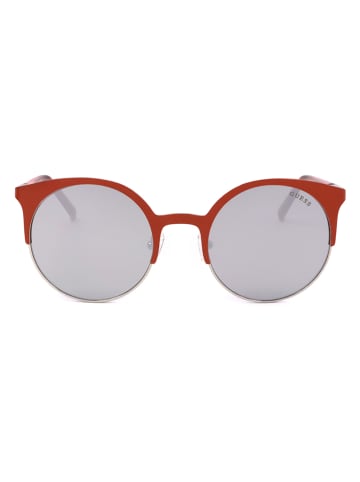 Guess Okulary przeciwsłoneczne unisex w kolorze czerwono-szarym