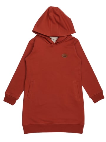 Walkiddy Sweatkleid in Rotbraun