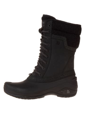 The North Face Skórzane kozaki zimowe "Shellista II Mid" w kolorze czarnym