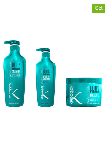 Kreogen 3tlg. Haarpflege-Set "Biotin & Hyaluronic"