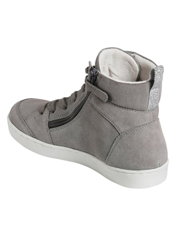 vertbaudet Leder-Sneakers in Grau