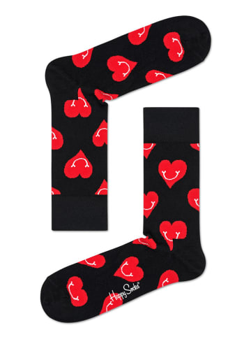 Happy Socks Socken in Rot/ Schwarz