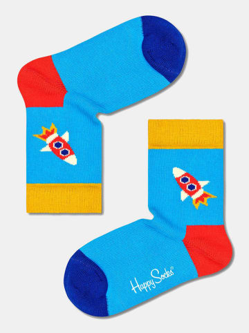 Happy Socks 3-częściowy zestaw prezentowy w kolorze granatowo-niebiesko-beżowym