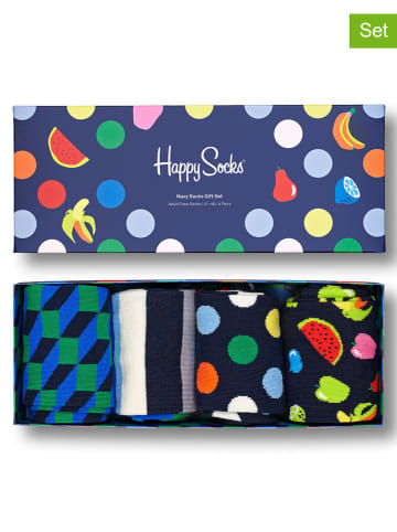 Happy Socks 4-delige geschenkset meerkleurig