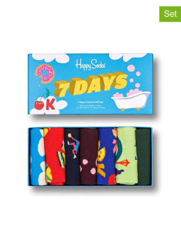 Happy Socks 7-delige geschenkset meerkleurig