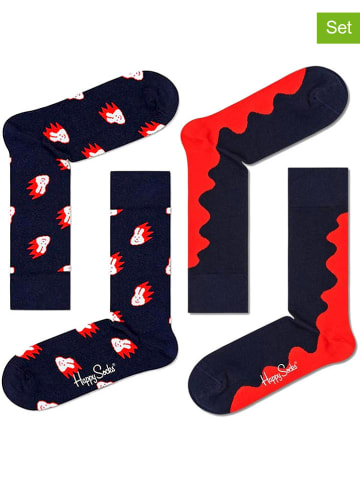 Happy Socks 2er-Set: Socken "Bunny y wave" in Bunt