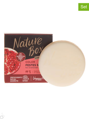 NATURE BOX 3er-Set: Feste Shampoos "Color", je 85 g