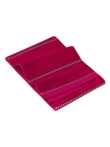 ESPRIT Handdoek "Stripes" roze