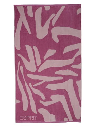 ESPRIT Ręcznik plażowy "Robins" w kolorze różowym