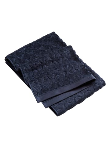 ESPRIT Handdoek "Modern grid" donkerblauw
