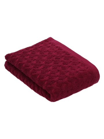 ESPRIT Ręcznik prysznicowy "Modern grid" w kolorze czerwonym