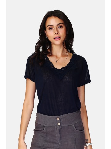 Le Jardin du Lin Shirt in Schwarz