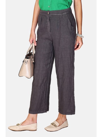Le Jardin du Lin Leinen-Hose in Grau