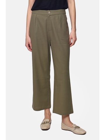 Le Jardin du Lin Leinen-Hose in Khaki