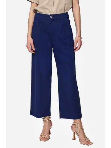 Le Jardin du Lin Linnen broek donkerblauw