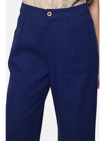 Le Jardin du Lin Linnen broek donkerblauw