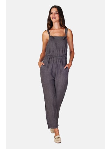 Le Jardin du Lin Leinen-Jumpsuit in Grau