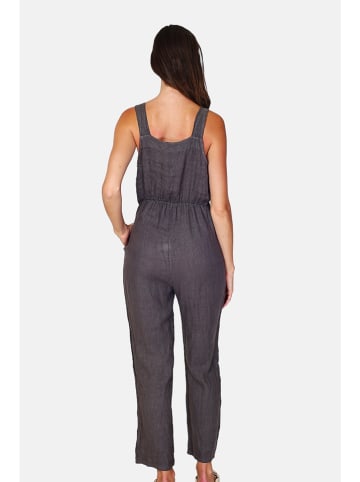 Le Jardin du Lin Leinen-Jumpsuit in Grau