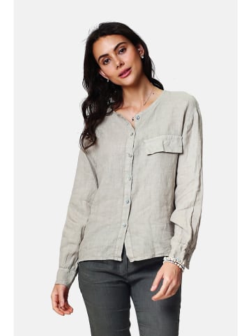 Le Jardin du Lin Linnen blouse grijs