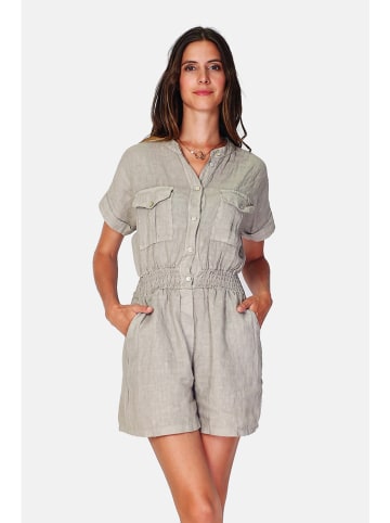 Le Jardin du Lin Leinen-Jumpsuit in Beige