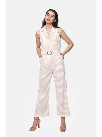 Le Jardin du Lin Leinen-Jumpsuit in Beige