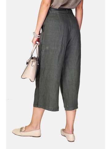 Le Jardin du Lin Leinen-Hose in Khaki