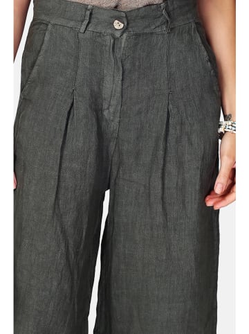 Le Jardin du Lin Leinen-Hose in Khaki