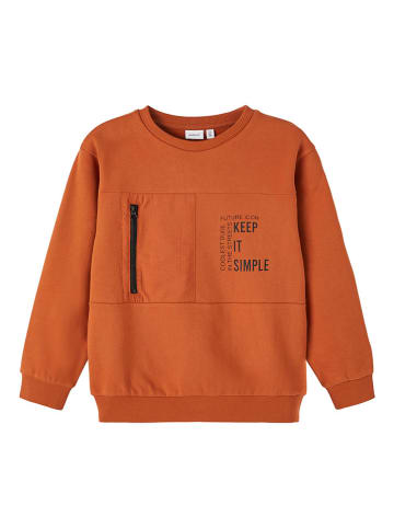 name it Sweatshirt "Nehalle" oranje