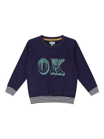 Lilly and Sid Sweatshirt in Dunkelblau/ Grün