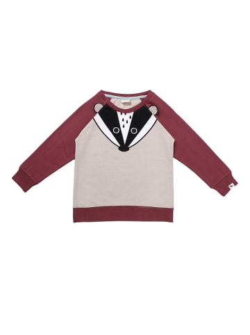Lilly and Sid Sweatshirt in Creme/ Bordeaux