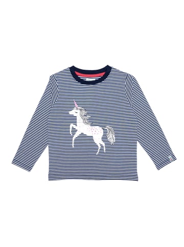 Lilly and Sid Longsleeve in Dunkelblau/ Weiß