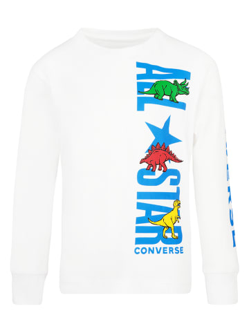Converse Sweatshirt in Weiß/ Blau