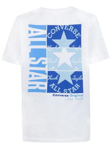 Converse Shirt wit/blauw