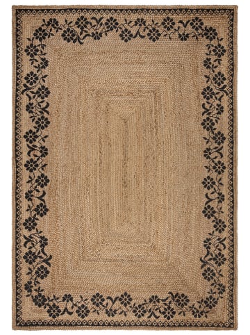 Flair Rugs Jute-Teppich in Hellbraun