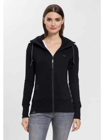 ragwear Sweatjacke in Schwarz