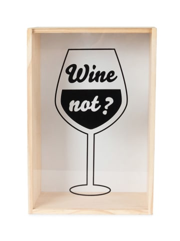 Compactor Pojemnik "Wine not" w kolorze jasnobrązowym na korki - 20 x 30 x 10 cm