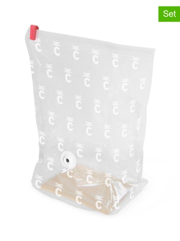 Compactor 2er-Set: Vakuumbeutel "Dual Use Cube" in Transparent - (B)30 x (H)20 x (T)20 cm