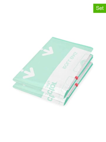 Compactor 2-delige set: compressiezakken "Roll up L" groen - (L)77 x (B)50 cm
