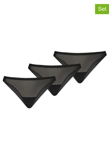 Teyli 3-delige set: slips zwart