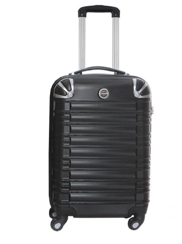Geographical Norway Hardcase-Trolley "Sourcing" in Schwarz - (B)34 x (H)52 x (T)21 cm