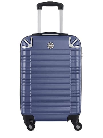 Geographical Norway Hardcase-Trolley "Sourcing" in Dunkelblau - (B)34 x (H)52 x (T)21 cm