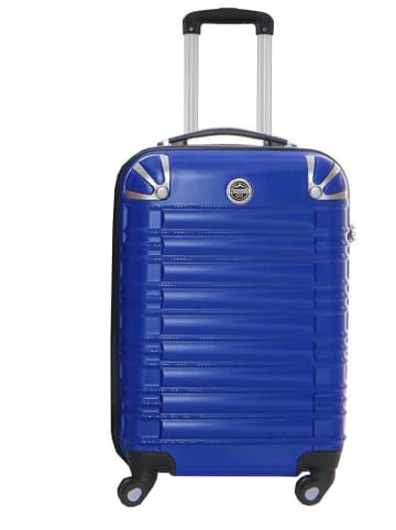 Geographical Norway Hardcase-Trolley "Sourcing" in Blau - (B)34 x (H)52 x (T)21 cm