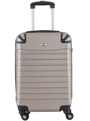 Geographical Norway Hardcase-Trolley "Shock" in Champagner - (B)34 x (H)52 x (T)21 cm