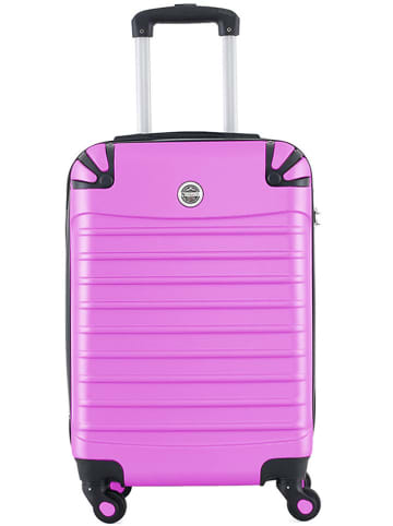Geographical Norway Hardcase-Trolley "Shock" in Rosa - (B)34 x (H)52 x (T)21 cm