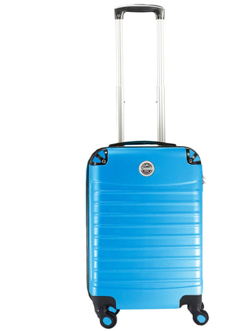 Geographical Norway Hardcase-Trolley "Shock" in Hellblau - (B)34 x (H)52 x (T)21 cm