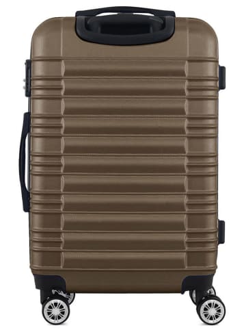 Geographical Norway 3tlg. Hardcase-Trolleyset "Sourcing" in Braun