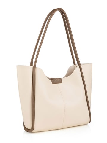Lucky Bees Schultertasche in Creme - (B)30 x (H)29 x (T)9 cm