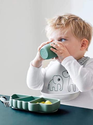 done by deer Silikon-Lätzchen "Deer Friends" in Grau