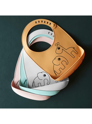 done by deer Silikon-Lätzchen "Deer Friends" in Grau